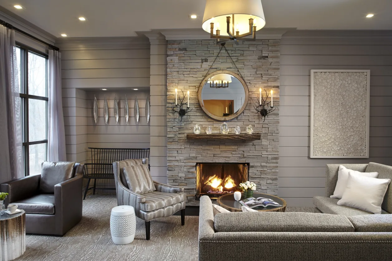 The Lodge at Woodloch Fireplace